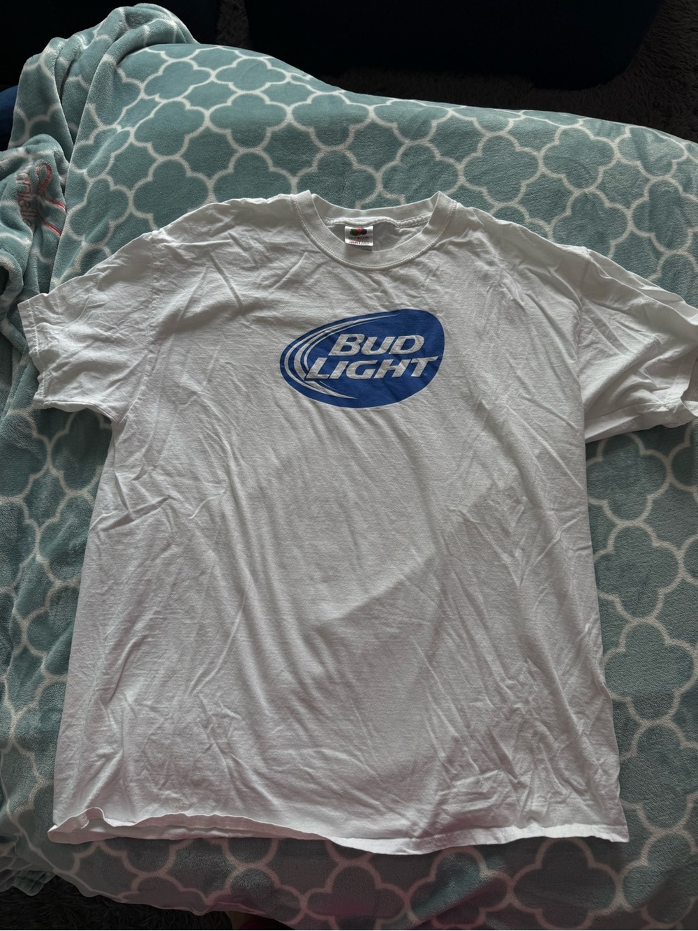 Bud Light White Graphic Tee